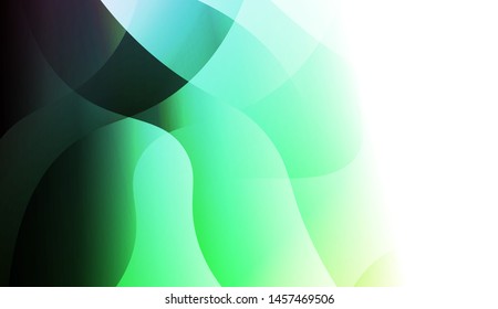 Geometric Wave Shape with Gradient Blurred Abstract Background. For Greeting Card, Flyer, Poster, Brochure, Banner Calendar. Vector Illustration