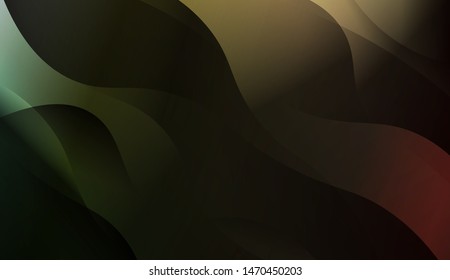 Geometric Wave Shape with Gradient Blurred Abstract Background. For Greeting Card, Flyer, Poster, Brochure, Banner Calendar. Vector Illustration