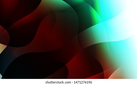 Geometric Wave Shape with Gradient Blurred Abstract Background. For Greeting Card, Flyer, Poster, Brochure, Banner Calendar. Vector Illustration