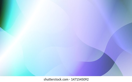 Geometric Wave Shape with Gradient Blurred Abstract Background. For Greeting Card, Flyer, Poster, Brochure, Banner Calendar. Vector Illustration