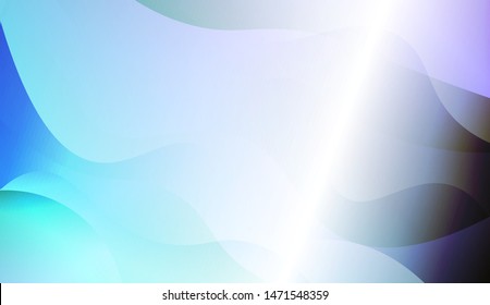 Geometric Wave Shape with Gradient Blurred Abstract Background. For Greeting Card, Flyer, Poster, Brochure, Banner Calendar. Vector Illustration
