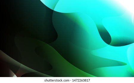 Geometric Wave Shape with Gradient Blurred Abstract Background. For Greeting Card, Flyer, Poster, Brochure, Banner Calendar. Vector Illustration