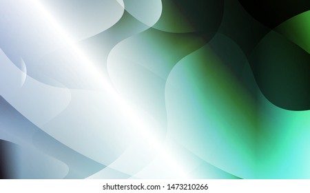 Geometric Wave Shape with Gradient Blurred Abstract Background. For Greeting Card, Flyer, Poster, Brochure, Banner Calendar. Vector Illustration