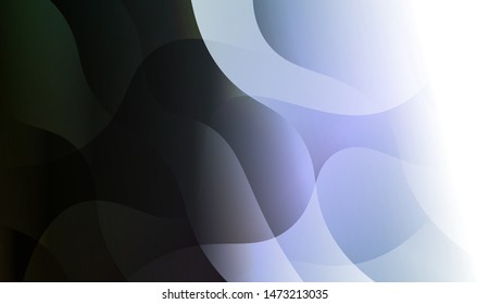 Geometric Wave Shape with Gradient Blurred Abstract Background. For Greeting Card, Flyer, Poster, Brochure, Banner Calendar. Vector Illustration