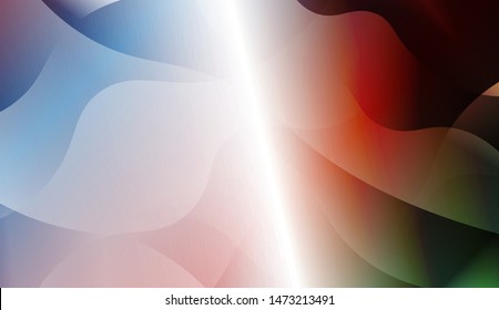 Geometric Wave Shape with Gradient Blurred Abstract Background. For Greeting Card, Flyer, Poster, Brochure, Banner Calendar. Vector Illustration