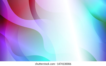 Geometric Wave Shape with Gradient Blurred Abstract Background. For Greeting Card, Flyer, Poster, Brochure, Banner Calendar. Vector Illustration