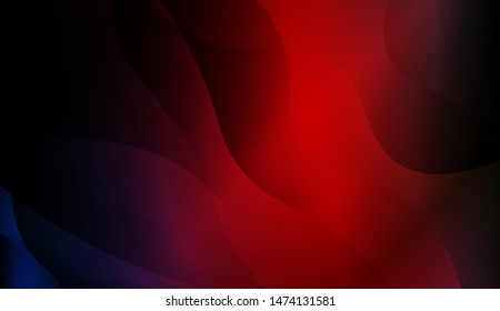 Geometric Wave Shape with Gradient Blurred Abstract Background. For Greeting Card, Flyer, Poster, Brochure, Banner Calendar. Vector Illustration