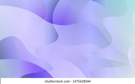 Geometric Wave Shape with Gradient Blurred Abstract Background. For Greeting Card, Flyer, Poster, Brochure, Banner Calendar. Vector Illustration