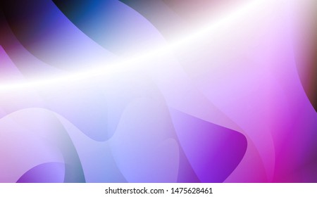 Geometric Wave Shape with Gradient Blurred Abstract Background. For Greeting Card, Flyer, Poster, Brochure, Banner Calendar. Vector Illustration