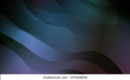 Geometric Wave Shape with Gradient Blurred Abstract Background. For Greeting Card, Flyer, Poster, Brochure, Banner Calendar. Vector Illustration