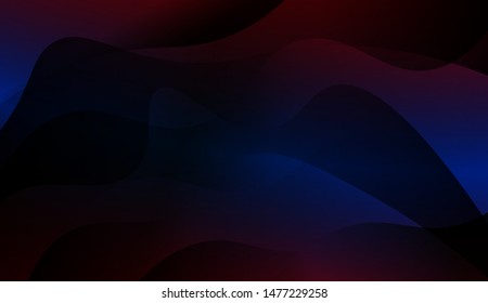 Geometric Wave Shape with Gradient Blurred Abstract Background. For Greeting Card, Flyer, Poster, Brochure, Banner Calendar. Vector Illustration