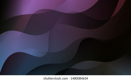Geometric Wave Shape with Gradient Blurred Abstract Background. For Greeting Card, Flyer, Poster, Brochure, Banner Calendar. Vector Illustration