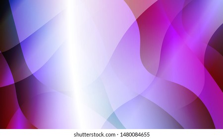 Geometric Wave Shape with Gradient Blurred Abstract Background. For Greeting Card, Flyer, Poster, Brochure, Banner Calendar. Vector Illustration
