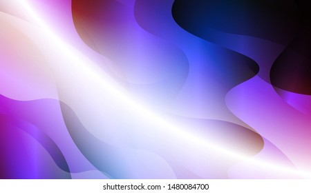 Geometric Wave Shape with Gradient Blurred Abstract Background. For Greeting Card, Flyer, Poster, Brochure, Banner Calendar. Vector Illustration