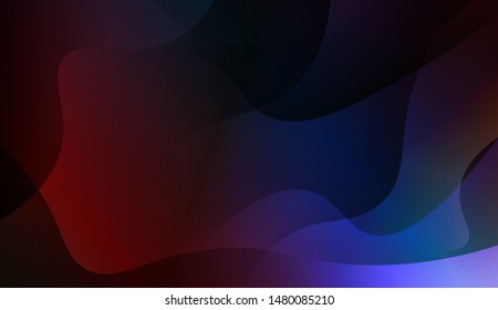 Geometric Wave Shape with Gradient Blurred Abstract Background. For Greeting Card, Flyer, Poster, Brochure, Banner Calendar. Vector Illustration