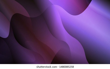 Geometric Wave Shape with Gradient Blurred Abstract Background. For Greeting Card, Flyer, Poster, Brochure, Banner Calendar. Vector Illustration