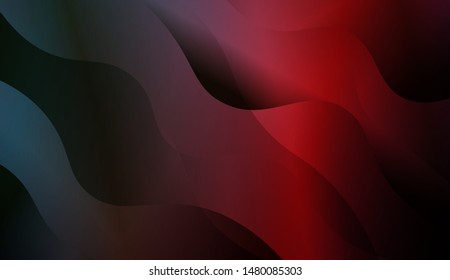 Geometric Wave Shape with Gradient Blurred Abstract Background. For Greeting Card, Flyer, Poster, Brochure, Banner Calendar. Vector Illustration