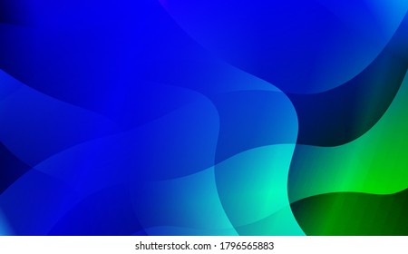 Geometric Wave Shape with Gradient Blurred Abstract Background. For Greeting Card, Flyer, Poster, Brochure, Banner Calendar. Vector Illustration