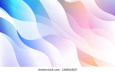 Geometric wave shape with Smooth Abstract Colorful Gradient Backgrounds. For Brochure, Banner, Wallpaper, Mobile Screen. Vector Illustration