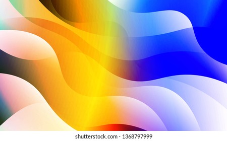 Geometric wave shape with Smooth Abstract Colorful Gradient Backgrounds. For Brochure, Banner, Wallpaper, Mobile Screen. Vector Illustration