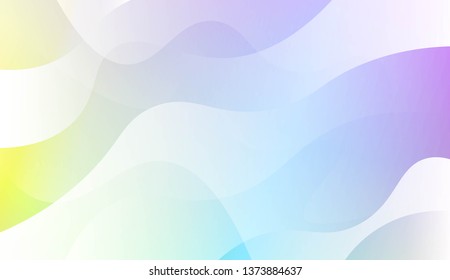 Geometric wave shape with Smooth Abstract Colorful Gradient Backgrounds. For Brochure, Banner, Wallpaper, Mobile Screen. Vector Illustration
