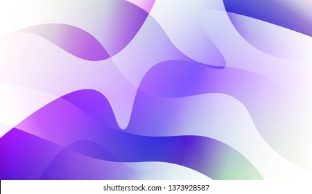 Geometric wave shape with Smooth Abstract Colorful Gradient Backgrounds. For Brochure, Banner, Wallpaper, Mobile Screen. Vector Illustration