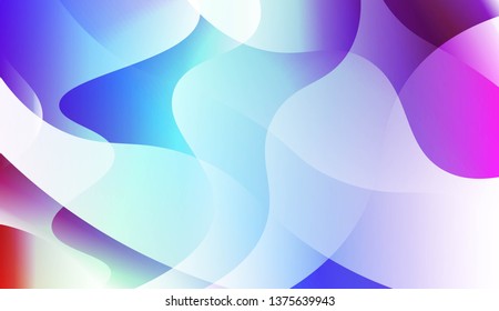 Geometric wave shape with Smooth Abstract Colorful Gradient Backgrounds. For Brochure, Banner, Wallpaper, Mobile Screen. Vector Illustration