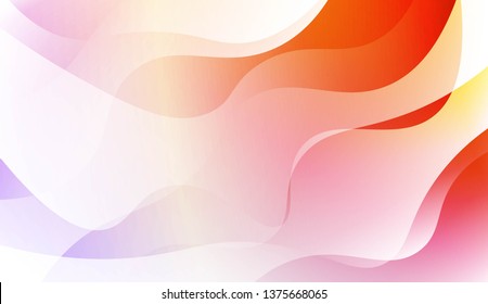 Geometric wave shape with Smooth Abstract Colorful Gradient Backgrounds. For Brochure, Banner, Wallpaper, Mobile Screen. Vector Illustration