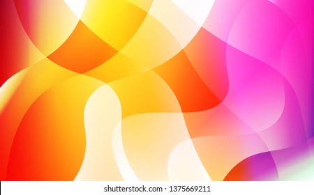Geometric wave shape with Smooth Abstract Colorful Gradient Backgrounds. For Brochure, Banner, Wallpaper, Mobile Screen. Vector Illustration