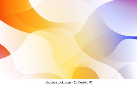 Geometric wave shape with Smooth Abstract Colorful Gradient Backgrounds. For Brochure, Banner, Wallpaper, Mobile Screen. Vector Illustration