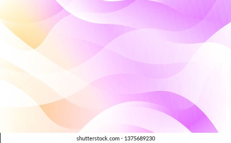 Geometric wave shape with Smooth Abstract Colorful Gradient Backgrounds. For Brochure, Banner, Wallpaper, Mobile Screen. Vector Illustration