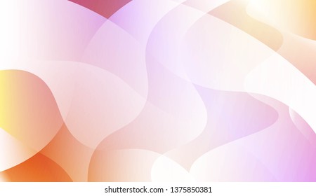 Geometric wave shape with Smooth Abstract Colorful Gradient Backgrounds. For Brochure, Banner, Wallpaper, Mobile Screen. Vector Illustration
