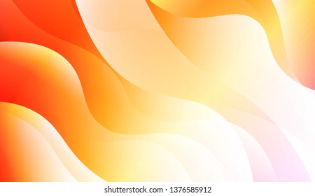 Geometric wave shape with Smooth Abstract Colorful Gradient Backgrounds. For Brochure, Banner, Wallpaper, Mobile Screen. Vector Illustration