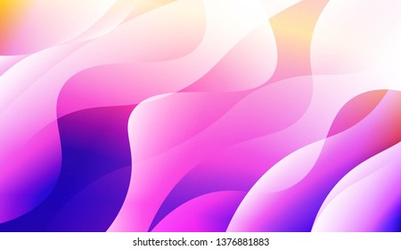 Geometric wave shape with Smooth Abstract Colorful Gradient Backgrounds. For Brochure, Banner, Wallpaper, Mobile Screen. Vector Illustration