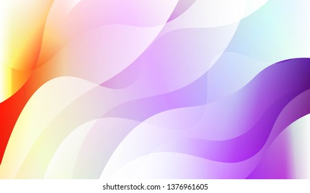 Geometric wave shape with Smooth Abstract Colorful Gradient Backgrounds. For Brochure, Banner, Wallpaper, Mobile Screen. Vector Illustration