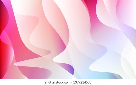 Geometric wave shape with Smooth Abstract Colorful Gradient Backgrounds. For Brochure, Banner, Wallpaper, Mobile Screen. Vector Illustration