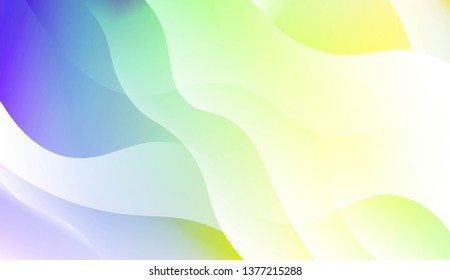 Geometric wave shape with Smooth Abstract Colorful Gradient Backgrounds. For Brochure, Banner, Wallpaper, Mobile Screen. Vector Illustration