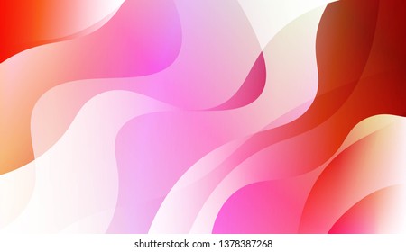 Geometric wave shape with Smooth Abstract Colorful Gradient Backgrounds. For Brochure, Banner, Wallpaper, Mobile Screen. Vector Illustration