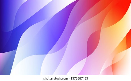 Geometric wave shape with Smooth Abstract Colorful Gradient Backgrounds. For Brochure, Banner, Wallpaper, Mobile Screen. Vector Illustration