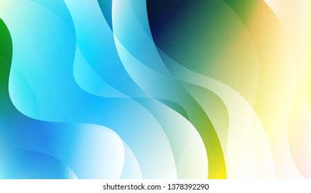Geometric wave shape with Smooth Abstract Colorful Gradient Backgrounds. For Brochure, Banner, Wallpaper, Mobile Screen. Vector Illustration