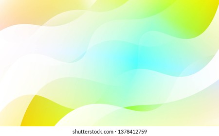 Geometric wave shape with Smooth Abstract Colorful Gradient Backgrounds. For Brochure, Banner, Wallpaper, Mobile Screen. Vector Illustration