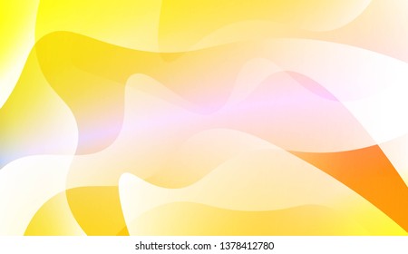 Geometric wave shape with Smooth Abstract Colorful Gradient Backgrounds. For Brochure, Banner, Wallpaper, Mobile Screen. Vector Illustration