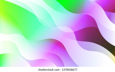 Geometric wave shape with Smooth Abstract Colorful Gradient Backgrounds. For Brochure, Banner, Wallpaper, Mobile Screen. Vector Illustration