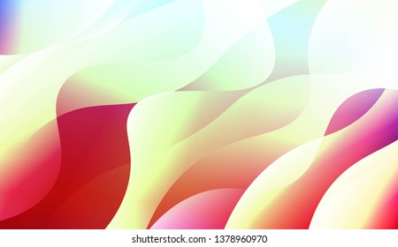Geometric wave shape with Smooth Abstract Colorful Gradient Backgrounds. For Brochure, Banner, Wallpaper, Mobile Screen. Vector Illustration
