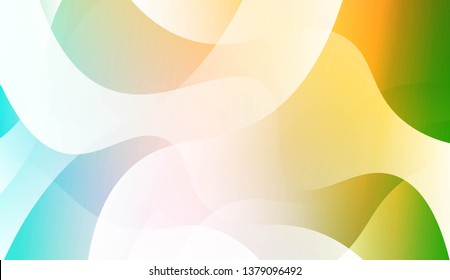 Geometric wave shape with Smooth Abstract Colorful Gradient Backgrounds. For Brochure, Banner, Wallpaper, Mobile Screen. Vector Illustration