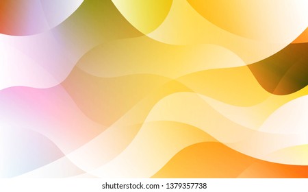 Geometric wave shape with Smooth Abstract Colorful Gradient Backgrounds. For Brochure, Banner, Wallpaper, Mobile Screen. Vector Illustration