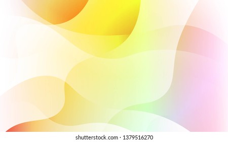 Geometric wave shape with Smooth Abstract Colorful Gradient Backgrounds. For Brochure, Banner, Wallpaper, Mobile Screen. Vector Illustration
