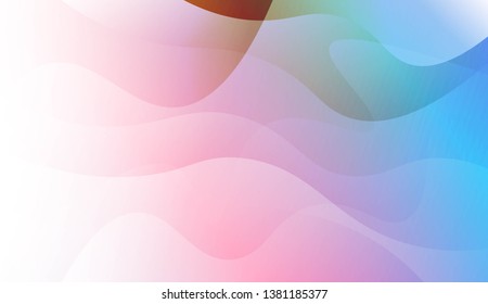 Geometric wave shape with Smooth Abstract Colorful Gradient Backgrounds. For Brochure, Banner, Wallpaper, Mobile Screen. Vector Illustration