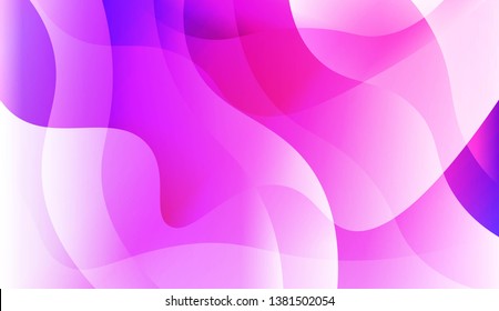 Geometric wave shape with Smooth Abstract Colorful Gradient Backgrounds. For Brochure, Banner, Wallpaper, Mobile Screen. Vector Illustration