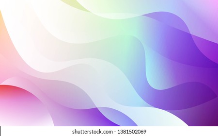 Geometric wave shape with Smooth Abstract Colorful Gradient Backgrounds. For Brochure, Banner, Wallpaper, Mobile Screen. Vector Illustration